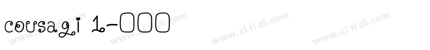 cousagi 1字体转换